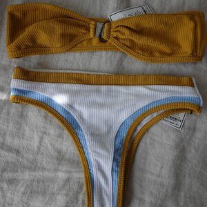 FAE Bikini, Mustard/Spring, Size S